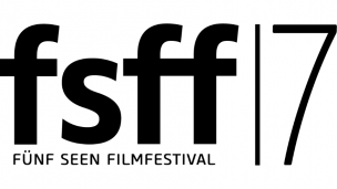 Logo des Fünf Seen Filmfestival in schwarzer Schrift